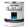 Rust-Oleum Chalkboard Paint, Flat Black, Quart 301450